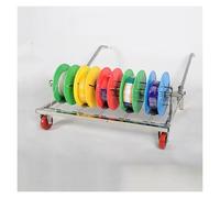 Carrello Avvolgitore A Spinta Manuale Con Cuscinetto A 4/5/6 Rulli E Freno, For Uso Elettrico Industriale E Al Dettaglio(Style 2)