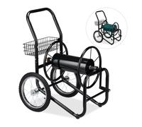 Carrello avvolgitubo carrellino tubi lunghi 90 m supporto metallo giardinaggio