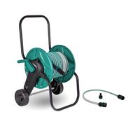 Carrello avvolgitubo con tubo da giardino da 20m | Incl. ugello e giunti