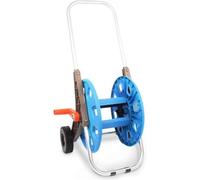Carrello avvolgitubo da esterno con ruote, soluzione di stoccaggio manuale del tubo dell'acqua per irrigazione del giardino, lavaggio auto e campi vegetali