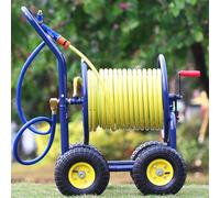 Carrello Avvolgitubo Da Giardino A 4 Ruote - Carrello In Metallo Resistente Per Uso Esterno, Contiene 150 M Di Tubo Da 1/2 Pollice (tubi Dell'acqua Non Inclusi) - Ideale Per Giardino E Paesaggio