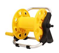 Carrello Avvolgitubo da Giardino Carrello Avvolgitubo Giallo Carrello per Tubo Acqua Alluminio Contiene 30m Tubo Acqua per Cortile, Giardino, Patio e All'aperto