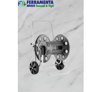 Claber Carrello Avvolgitubo Metal Gemini – Struttura in metallo, portata max 130 mt (1/2")