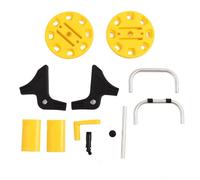 Carrello avvolgitubo da giardino G1/2, avvolgitubo portatile giallo con maniglia, supporto per tubo in alluminio antiruggine per tubo da 20 m, accessorio per giardinaggio all’apert
