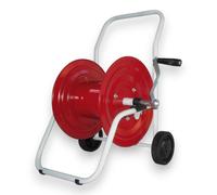 Carrello avvolgitubo da giardino pesante e resistente in acciaio zincato G42