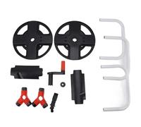 Carrello avvolgitubo da giardino, portatubo d’acqua portatile con struttura resistente in ABS, avvolgitubo compatto per giardino, prato, fattoria e lavaggio auto, nero