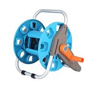 Carrello avvolgitubo da Giardino, Portatubo Portatile G1/2 Portatubo da Giardinaggio per Giardino per Esterno con Telaio in Alluminio ad Alta Resistenza