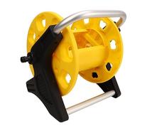 Carrello avvolgitubo in alluminio per tubo da 20 m, avvolgimento semplice, maniglia stabile, design pratico, con manico, per cortile, prato, giardino