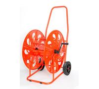 Carrello Avvolgitubo Manuale 140 mt in Acciaio Agrati Rosso