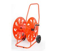 Carrello Avvolgitubo Manuale 140 mt in Acciaio Agrati Rosso