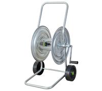 rama Carrello Avvolgitubo Manuale 50 mt in Acciaio Silver