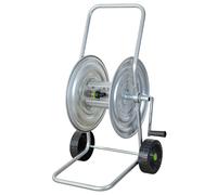 rama Carrello Avvolgitubo Manuale 50 mt in Acciaio Silver