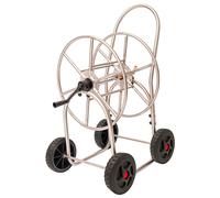 Carrello Avvolgitubo Manuale 80 mt in Acciaio Inox Agrati Cromato