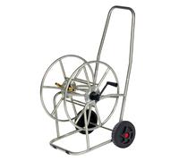Carrello Avvolgitubo Manuale con Ruote 80 mt Tubo Ø3/4” in Acciaio Inox Agrati