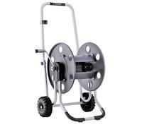 CARRELLO AVVOLGITUBO MANUALE IN METALLO 60M PER GIARDINO - ACCESSORI IRRIGAZIONE