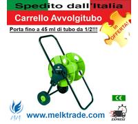Carrello Avvolgitubo per irrigazione Porta fino a 45 mt di tubo da 1/2