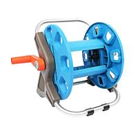 Carrello Avvolgitubo, Tubi da 1/4 di Pollice, Supporto per Tubo Flessibile dell'Acqua Portatile con Ruote, Asta Push-Pull Estesa, Salvaspazio per Giardinaggio e Irrigazione(Water Pipe Truck,Small)