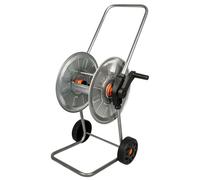 Carrello Avvolgitubo Zincato Portata fino a 50 m Tubo 1/2" Resistente