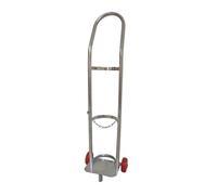 Carrello bombola del gas, carrello portatile per cilindri, supporto per la conservazione dell'ossigeno, supporto per bombola del gas rotabile per laboratorio di fabbrica (22 x 18 x 110 cm - 15 L)
