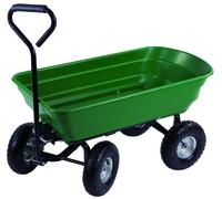 Wiltec Carrello da giardino ribaltabile, capacità 75 l, portata max 240 kg, Carretto a mano Carriola