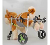 Carrello Cani Disabili Carrello per Animali Domestici con Supporto Completo con Quattro Ruote, Carrello Leggero per Cani per Animali Domestici Disabili con Zampe Anteriori, Carrello per Animali(L)