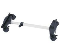 Qlima Carrellino per Stufe Chariot 35-57,5 cm Nero e Argento