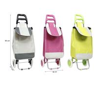 Carrello Carrellino Spesa Porta Spesa Comodo Con 2 Ruote Vari Colori 95 x 36 Cm