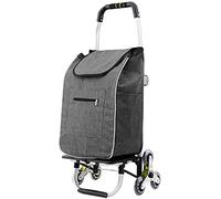 Carrello Carrello Carrello Multifunzione Shopping Carrelli, Utilità di stoccaggio della cucina s Lega di alluminio Climb Building Pieghevole Impermeabile Panno Oxford Ruota di Cristallo in Acciaio
