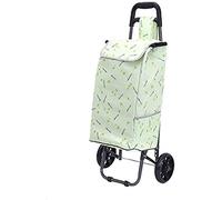 Carrello carrello multifunzione per la spesa, da cucina, pieghevole, in tessuto Oxford, tubo in acciaio, resistente all'usura, resistente all'usura, portamonete, colore verde