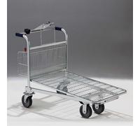 Carrello cash&carry pianale C+C imbottigliabile manico pieghevole 4 ruote Kg.600