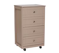 Carrello Cassettiera Giada con piano mattonelle in ceramica TORTORA