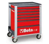 Carrello cassettiera mobile Beta C24S 7/R portautensili 7 cassetti rosso