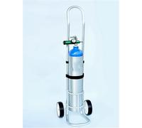 Carrello compatto for bombole di ossigeno a doppia ruota Carrello portatile for bombole di ossigeno for uso domestico(Ring diameter 158mm)