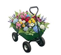 Carrello con 2-4 ruote, carriola, carrello ribaltabile per cortile e
