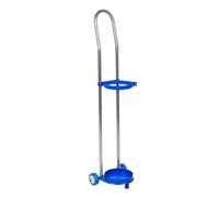 Carrello con cilindro di ossigeno regolabile in altezza con maniglia, scaffale per serbatoio cilindrico di rotolamento per casa, reparti, cliniche, H 80 cm/31,5 pollici