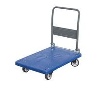 CARRELLO CON PIANALE PORTATA 300 KG A 4 RUOTE CON MANICO PIEGHEVOLE FERVI C300