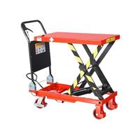 Carrello con piattaforma di sollevamento idraulico, pianale versatile per un facile sollevamento e trasporto di merci di magazzino e passeggeri, ideale per lo spostamento di carichi pesanti