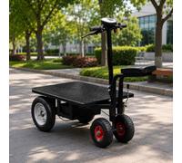 Carrello con Piattaforma in Acciaio Resistente con Ruote Durevole Portatile Carrello Elettrico Multiuso per Un Facile Trasporto dei Sacchi E Una Gestione Affidabile dei Materiali
