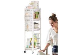 carrello con ruote, carrello di utilità - Rack di archiviazione a più livelli per il condimento - Carrezzatore per il salotto per soggiorno per soggiorno per salotto per salotti per salotto mobile da