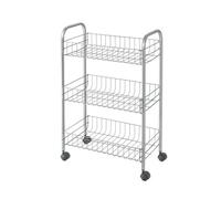 SILVER SCAFFALE 3 PIANI LUGANO 41x26x64 CENTIMETRI