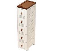 Carrello con Ruote i Migliori Elementi Essenziali per L'organizzazione Materiale Plastico PP Organizer per Bagno da 20/25/30cm Utilità con Ruote per Cucina e Lavanderia(20 * 31 * 85cm)