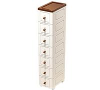 Carrello con Ruote i Migliori Elementi Essenziali per L'organizzazione Materiale Plastico PP Organizer per Bagno da 20/25/30cm Utilità con Ruote per Cucina e Lavanderia(20 * 31 * 117cm)