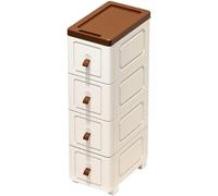 Carrello con Ruote i Migliori Elementi Essenziali per L'organizzazione Materiale Plastico PP Organizer per Bagno da 20/25/30cm Utilità con Ruote per Cucina e Lavanderia(20 * 31 * 70cm)