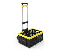 Carrello con Ruote Portatutto Portapacchi FOLD SHOP con CESTA FOLD BOX Porta Pacchi Trolley Pieghevole in Alluminio con Ruote in TRP