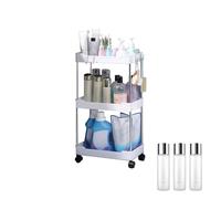 Carrello con scaffale, multifunzione, a lunga durata, per acqua minerale, gel doccia per camera da letto, cucina