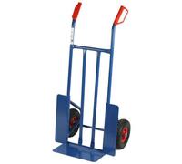 Carrello corriere 2 ruote pneumatiche Kg.300 in ferro trasporto pacchi casse bag