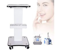 Carrello cosmetico Beauty Salon Trolley, 3 strati Salone di Bellezza Carrello Strumento di Stoccaggio Carrello Rotazione di 360° per Salone di Bellezza Sanatorio