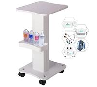 Carrello cosmetico da salone - Trolley portatile Beauty Salon in ABS con vano portaoggetti e ruota del freno - Spa Salon Barbiere Rolling Carrello per strumenti di bellezza e scopi medici