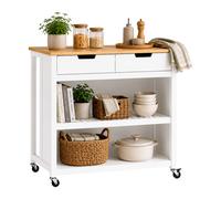 Carrello cucina con ruote, carrello bar, isola cucina, tavolo, mobile cucina