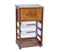 Carrello cucina portafrutta con portapane ROVERE